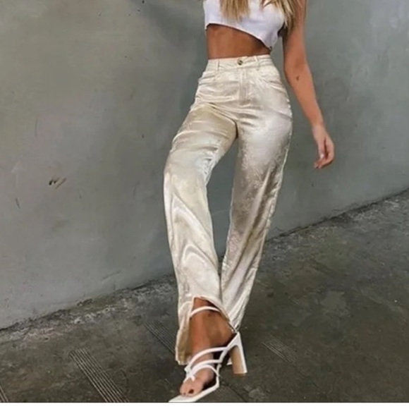 Lioness Floral Satin Pants - Picture 2 of 6